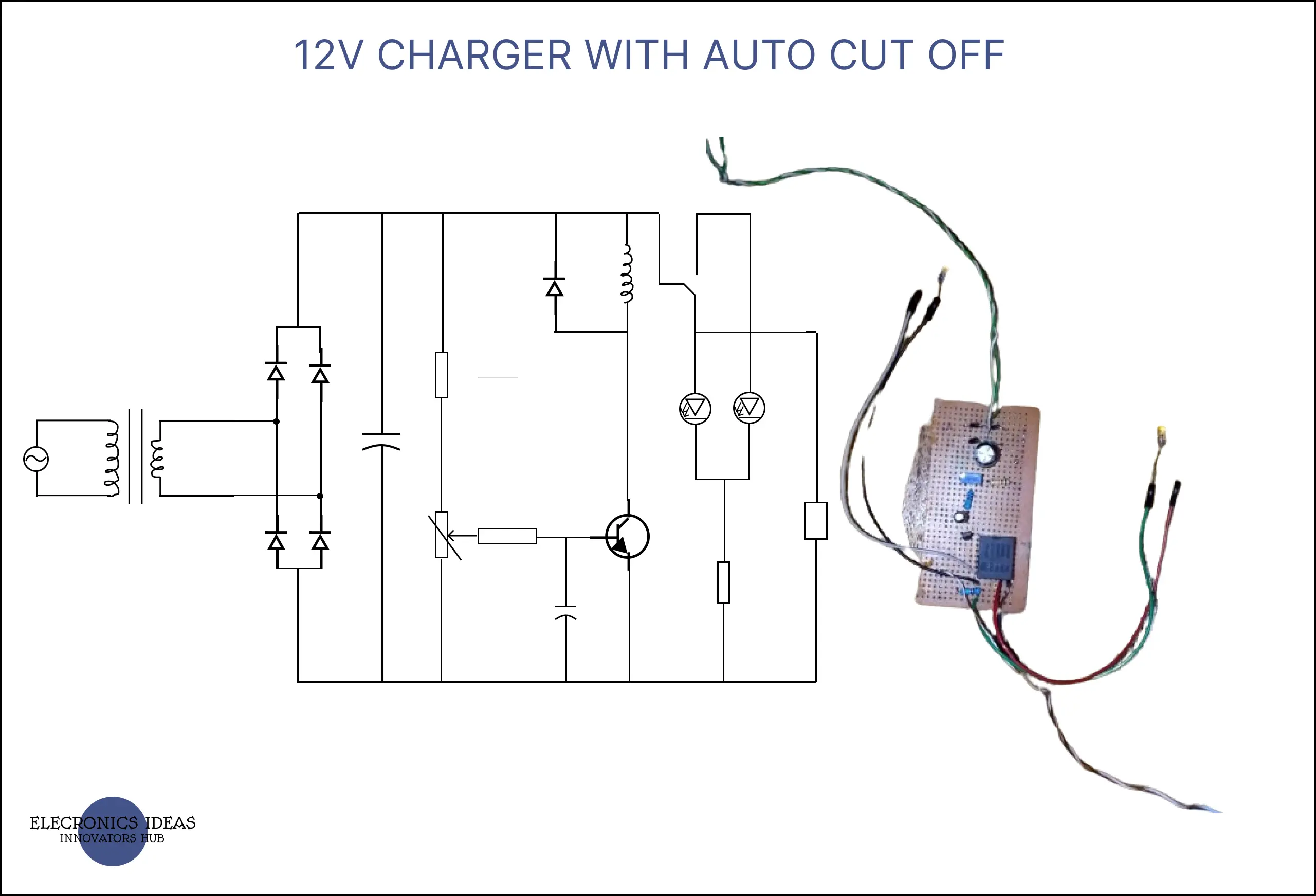 12v charger with auto cut off