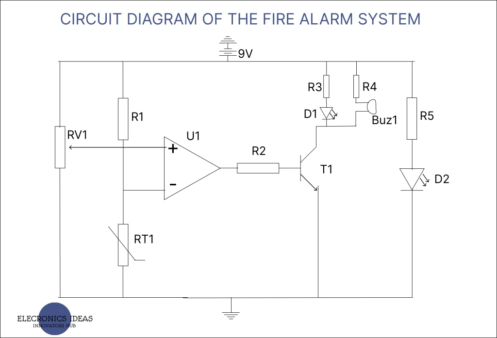Fire alarm system circuit diagram