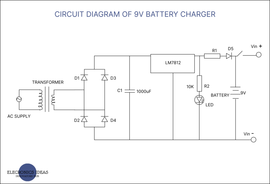12V charger circuit diagram