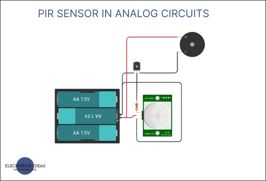PIR sensors in analog circuit