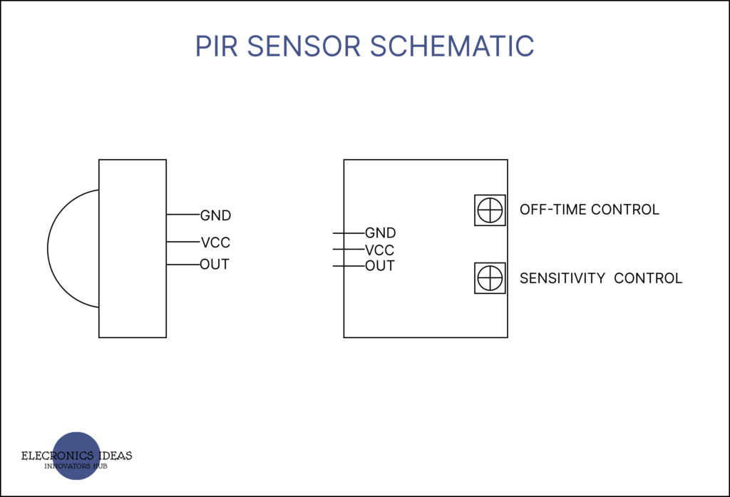 PIR sensors schematic