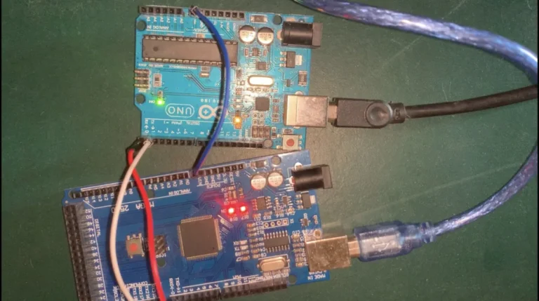 How to use Serial communication between 2 Arduino boards 1 serial communication